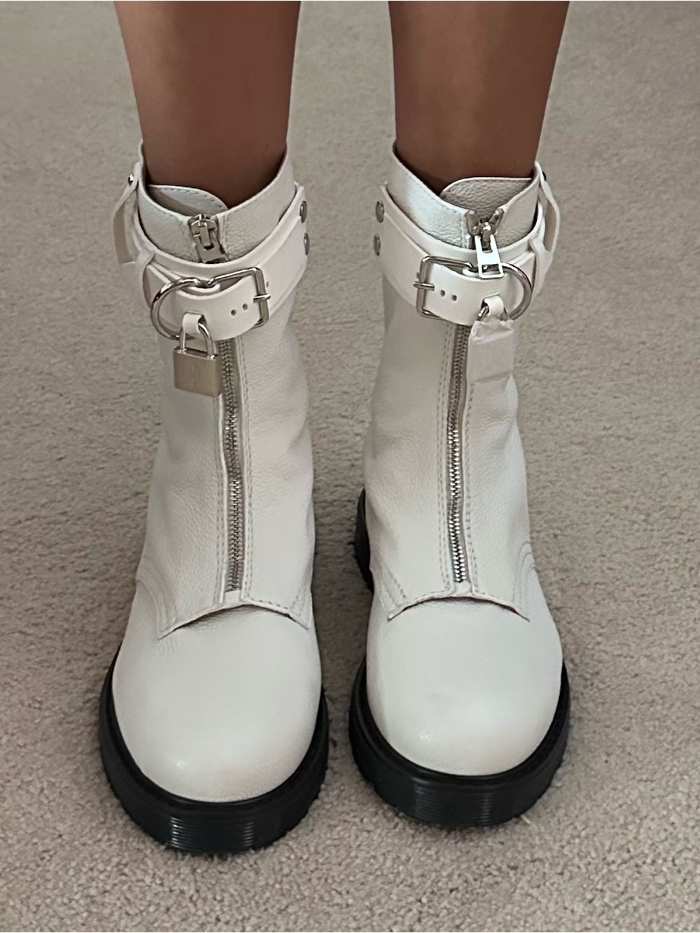 JW Anderson padlock boots